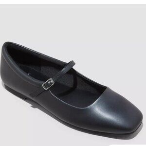 Wild Fable NWOT SZ 9 Black Elsa Mary Jane Ballet Flats Classic Preppy Whimsigoth